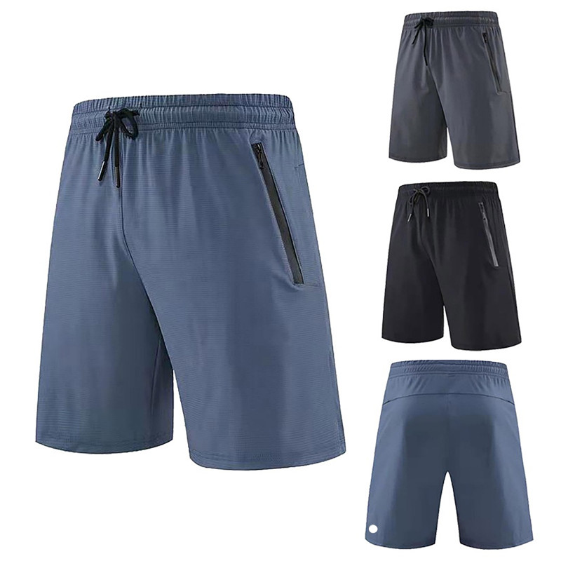 LL Herren Jogger-Sportshorts zum Wandern, Radfahren, mit Reißverschlusstasche, lässig, Laufen, Fitnessstudio, kurze Hose