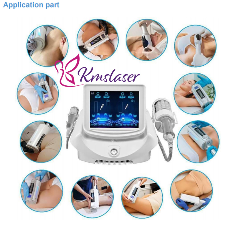 Bärbara två handtag 360 Massager Slimming Inner Ball Roller Fat Reduction Cellulite Borttagning Lymfatisk dräneringsmaskin