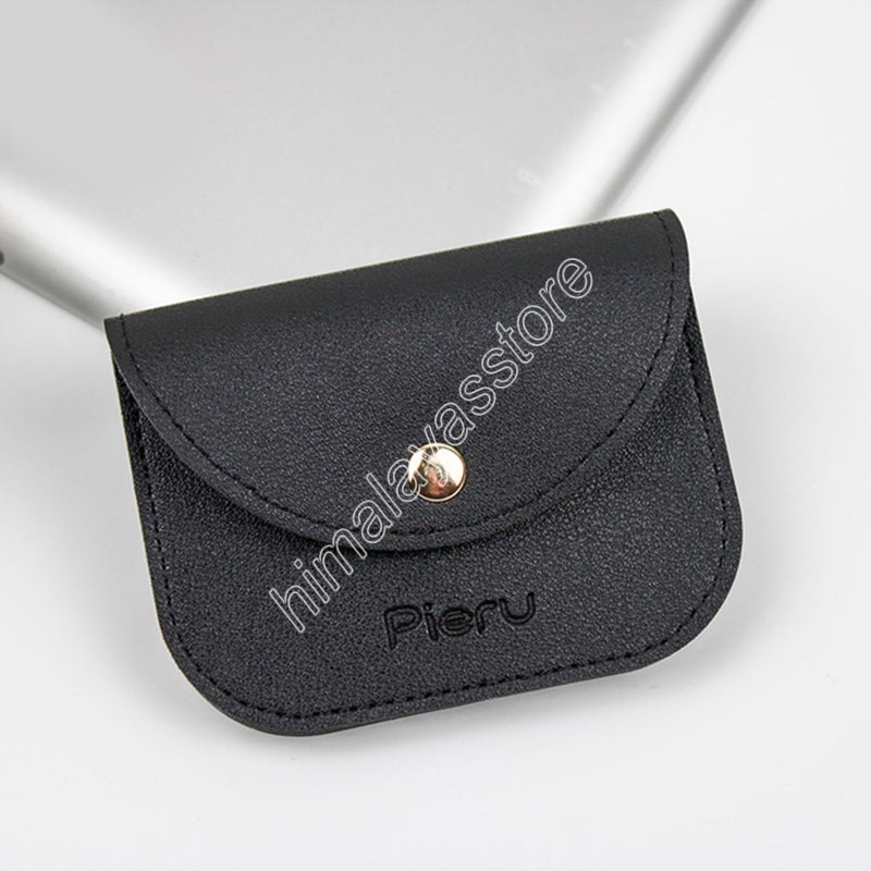 2023 New Ins Style Candy Color Leather Card Holder Fashion Mini Short Envelope Women Wallet Korean Japan Credit Card Case Purse