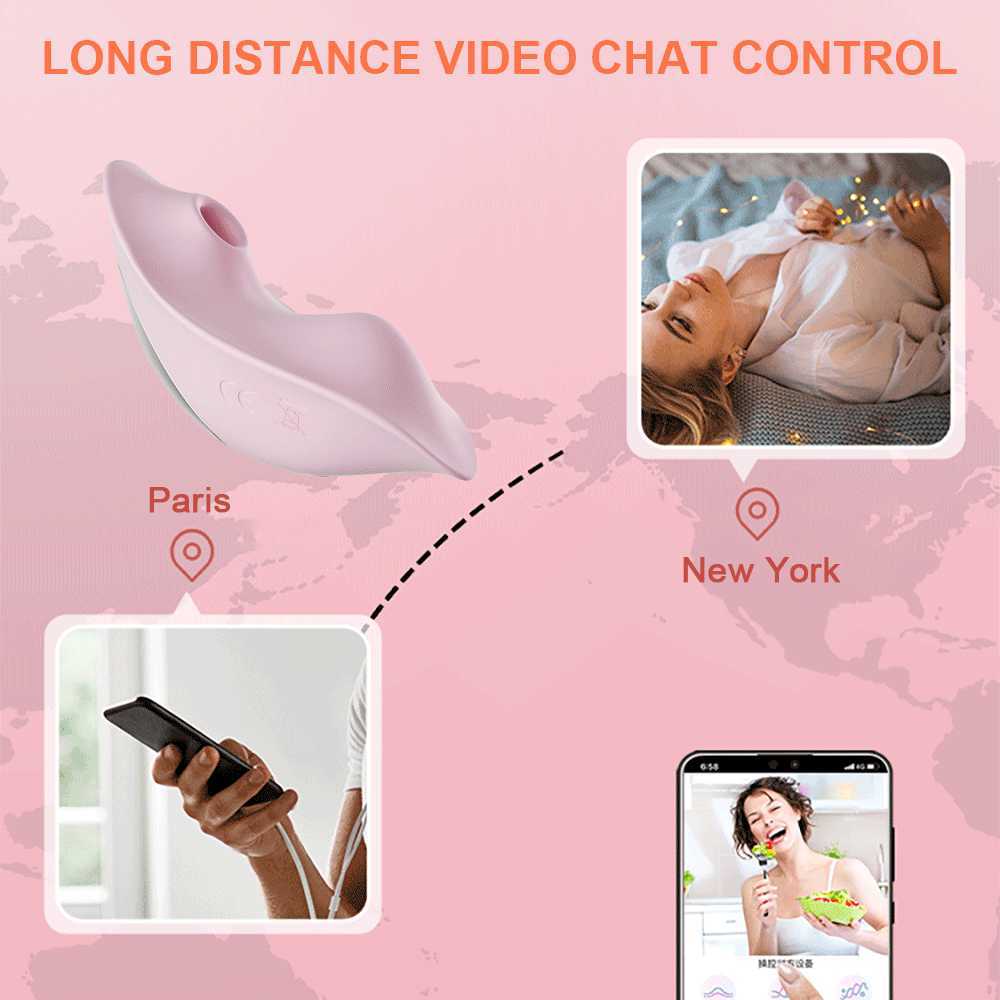 Nxy Vibrateurs Wearable Sucer 9 Mode App Contrôle Sucker Vagin Clitoris Stimulateur Oral Mamelon Masseur Sex Toys pour Femmes 230310