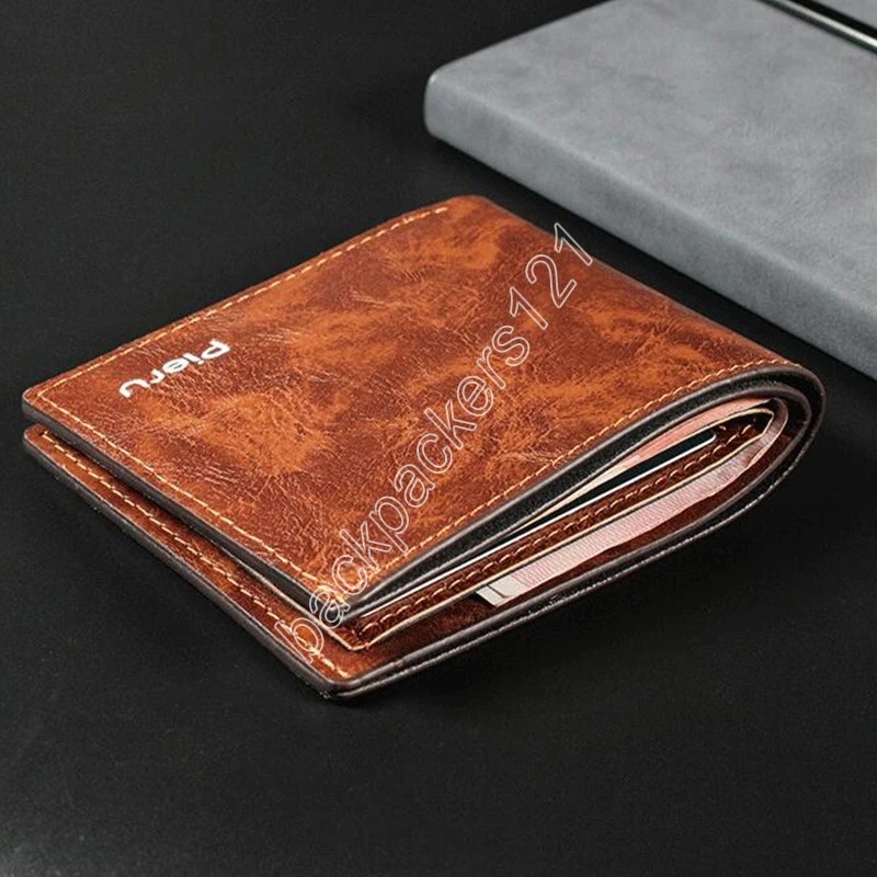 Fashion Hot Selling Men's Short Wallets Top Men Casual Coin Bag Minimalist Thin Purse Card Pack Purse PU Leather Wallet for Men