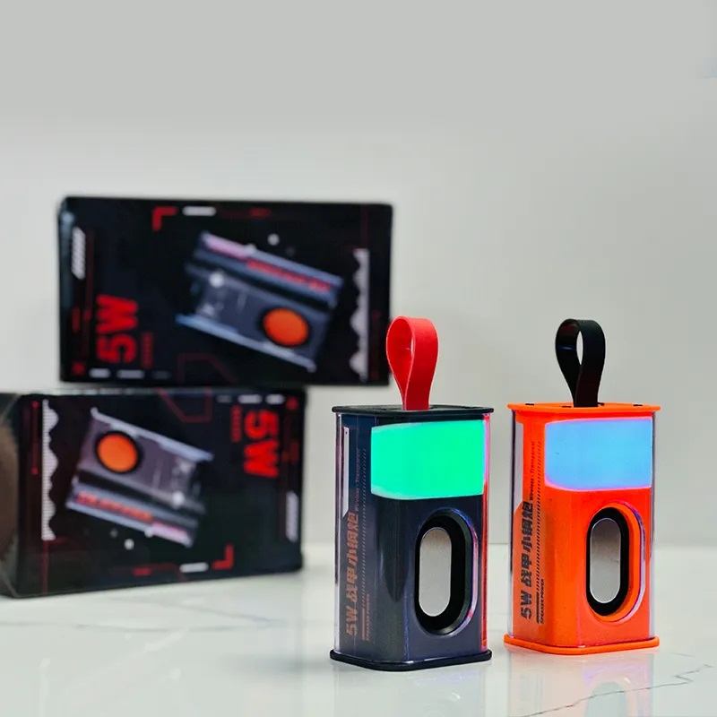 A36 Bluetooth Speaker Mini Wireless RGB Speakers Transparent Stereo Sound Music Box with LED Flashing Party Audio Player in Retail Box