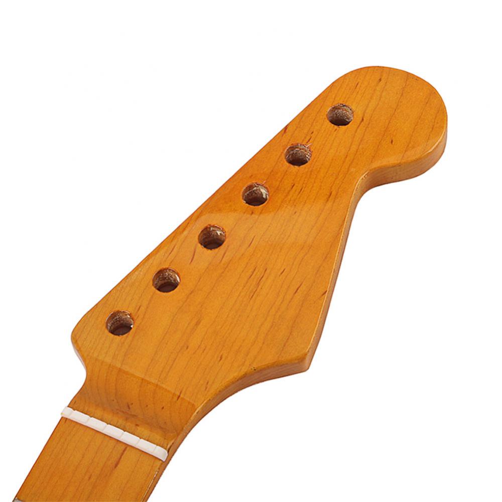 Stylish Wooden 21 Fret Fingerboard Neck Parts Replacement for ST Electric Guitar Instrument Parts