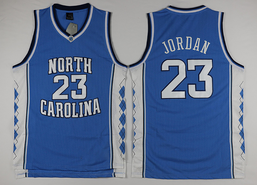 Men Basketball Jerseys NCAA custom North Carolina Tar Heels 23 Michael stitched Jersey UNC College man Black White Blue