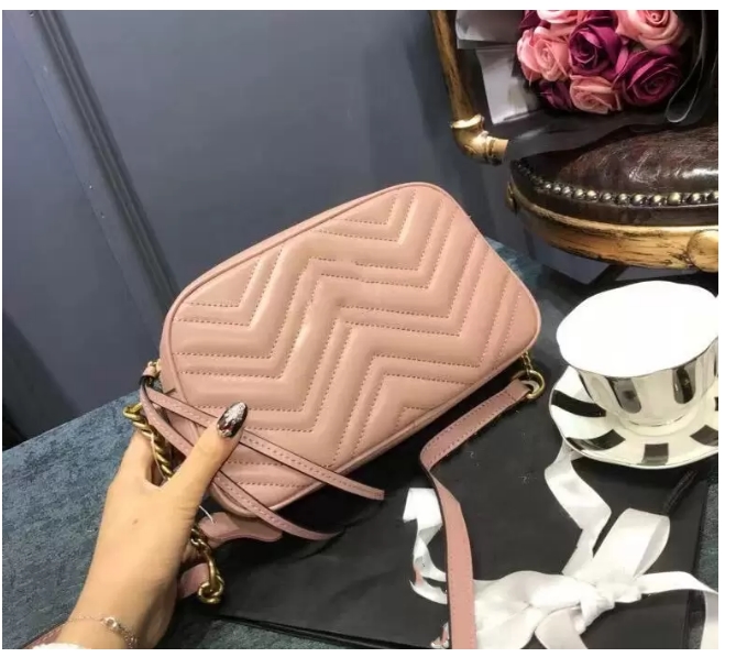 10A na najwyższym poziomie mini marmont to torba na pasek jakość damska prawdziwa skórzana pikowana czarna torebka luksusowa designerka torebka crossbody łańcuch klapy z pudełkiem