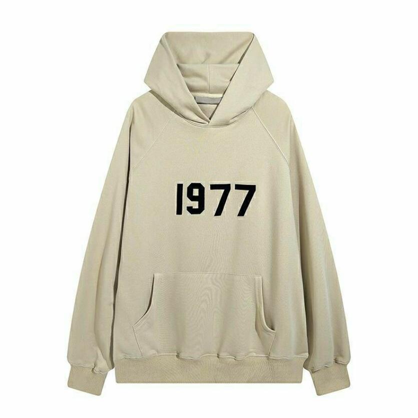 Designer 1977 Männer Hoody Hoodies Pullover Sweatshirts Hip Hop Street Unisex Brief Gedruckt Rundhalsausschnitt Lose Langarm Schwarz Mit Kapuze Streetwear Herren Kapuzen