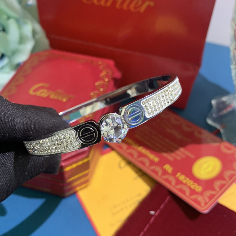 Luxe ontwerper Elegante diamantarmband gepersonaliseerde armband mode dames armband binnendiameter 4.55 cm bruiloft speciaal ontwerp sieraden kwaliteit goed