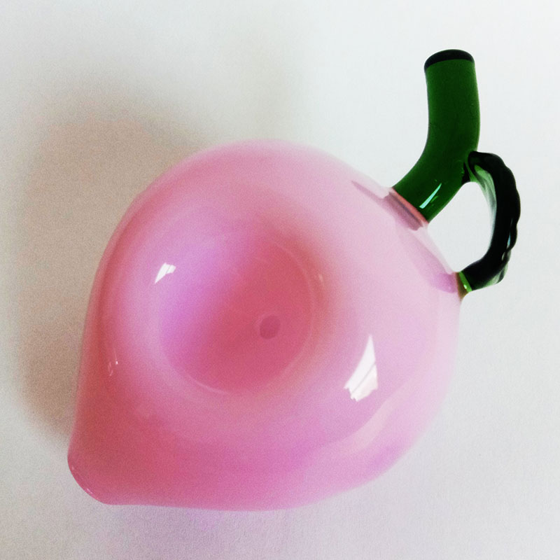 2023New Juicy Peach Style Pipes À Main En Verre En Gros Fumer Brûleur Accessoires Tabac Rig 9cm Longueur