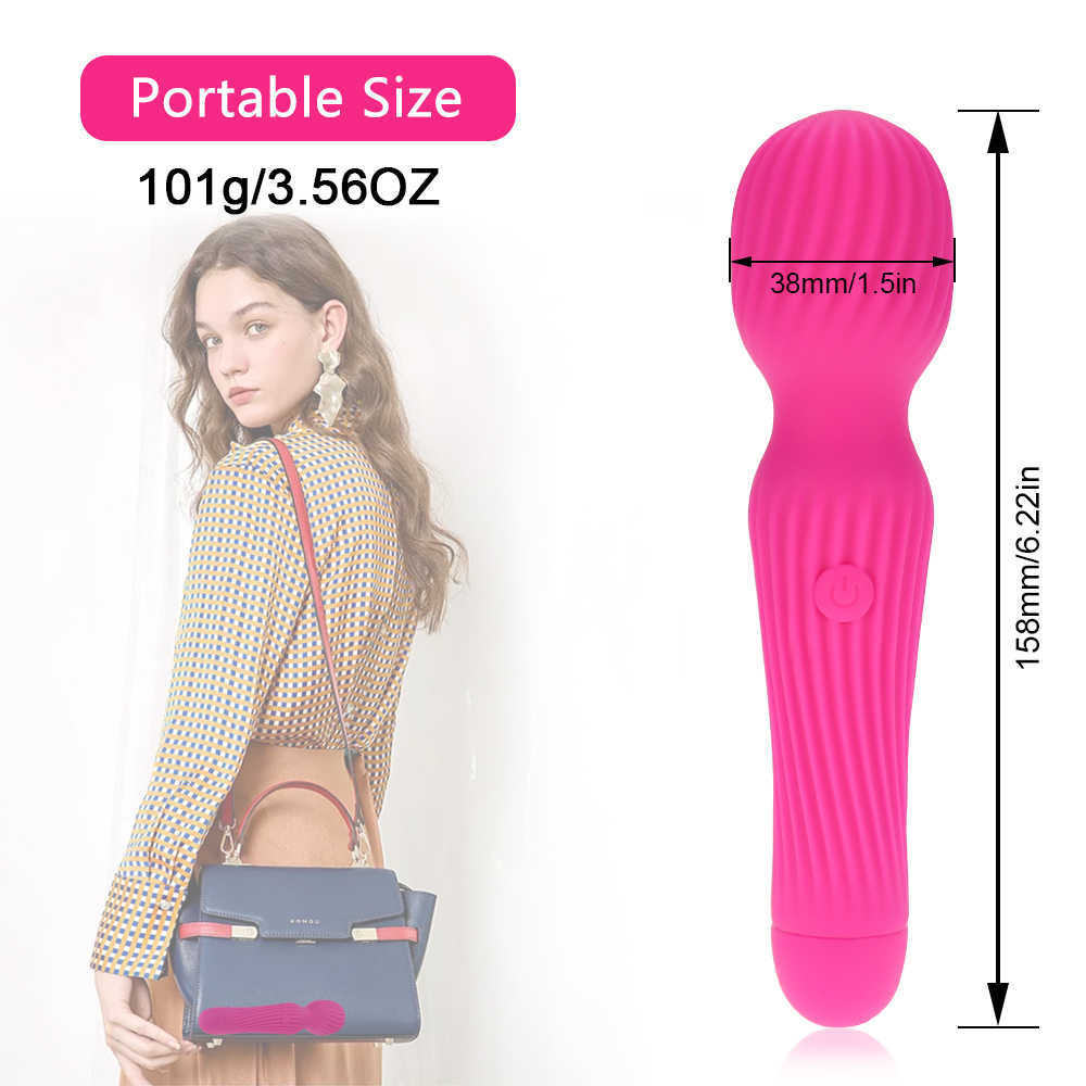 Nxy Vibratori Potente vibratore Av Bacchetta magica Massaggiatore stimolatore clitoride femminile Punto g Dildo vibrante Giocattoli sessuali Donna Negozio adulti 230310