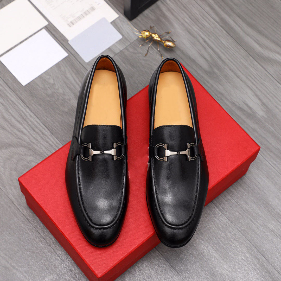 Top Quality 2023 Mens Dress Shoes Casual Comfortable Flats Fashion Formal Party Business Shoes Men Brand Designer Loafers Size 38-44