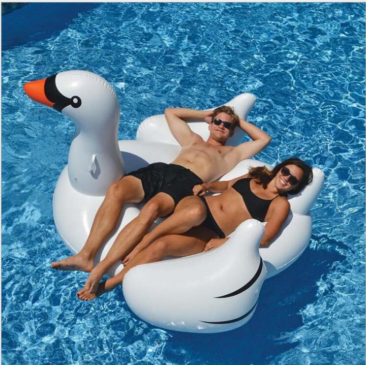 190cm piscine de nage gonflable Flamingo Unicorn Frapages flottants îles Air Air Mattress