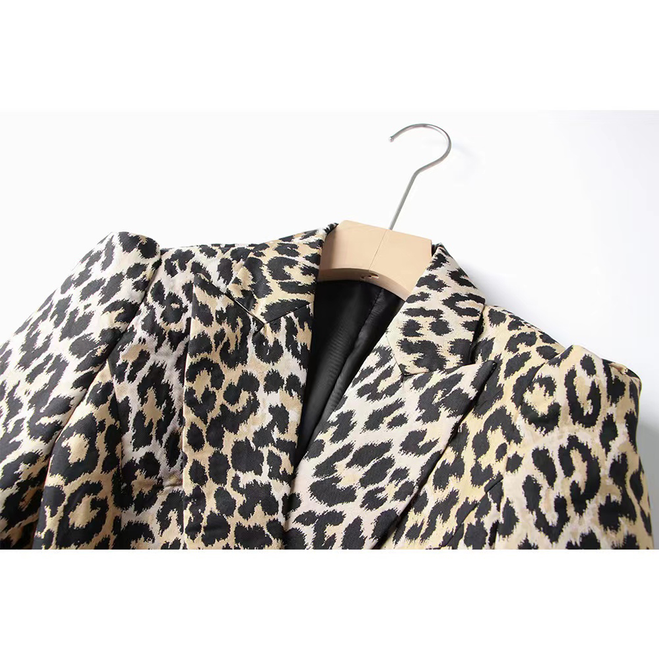 Abiti da donna Blazer Tide Brand Retro designer Moda stampa leopardo Serie Giacca doppiopetto Slim Plus Size Abbigliamento donna C131