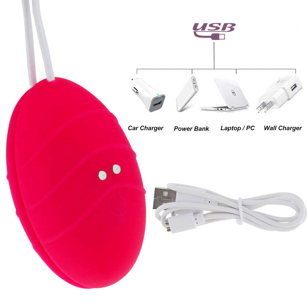 NXY 진동기 여성용 음핵 자극기 딜도 계란 USB 충전식 10 속도 점프 에로틱 성인 제품 230310