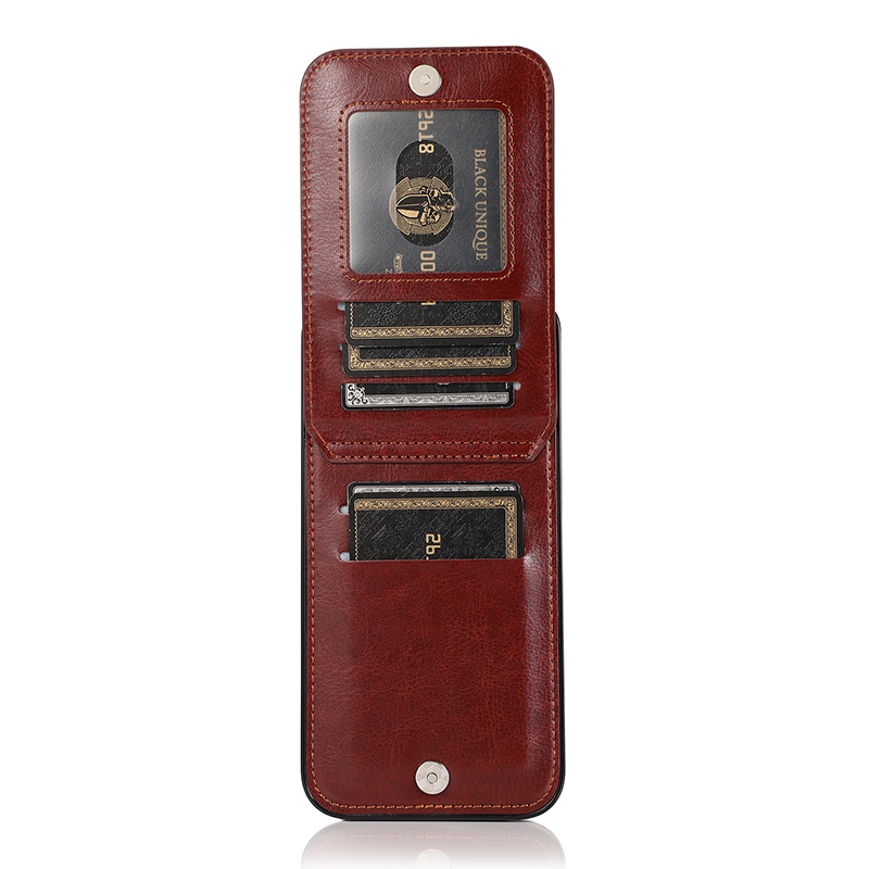 Deri Telefon Kılıfları Kart Sahibi Şok geçirmez Telefon Kılıfları İPhone 14 13 12 11 Pro Max Mini XR XS X 8 7 Plus