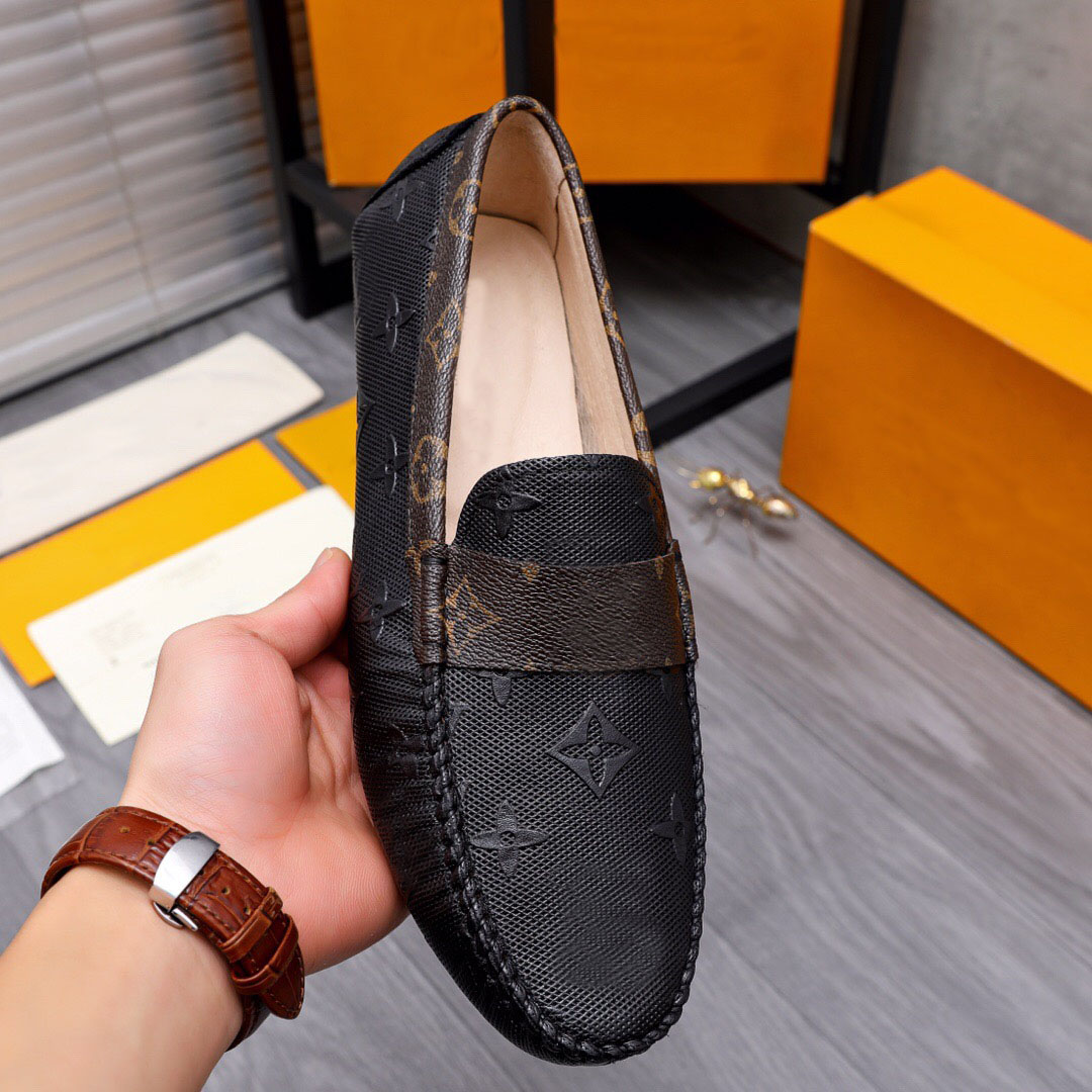 2023 Mens Dress Shoes Designer Summer Casual Classic Outdoor Loafers Male Brand Working Suit Slip On Flats Size 38-44