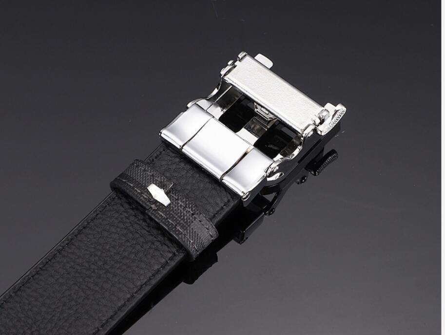 Mens Automatic Buckle Belt Letter B Plaid Business Casual Pants Belt Designer Brand Jeans Waistband