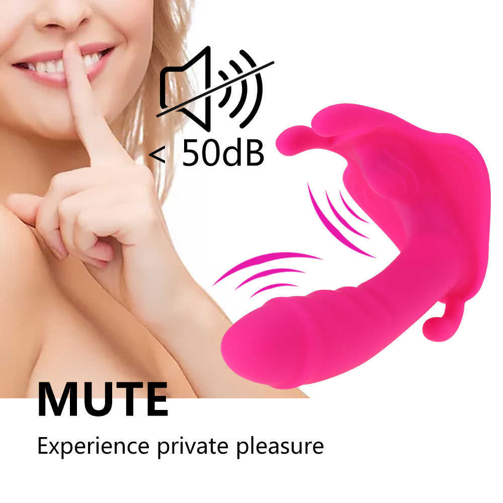 Nxy Vibromasseurs Gode portable Vibromasseur Clitoris Stimulateur de point G Télécommande Baguette invisible Masseur vaginal Jouets sexuels pour femmes Mastubation 230310