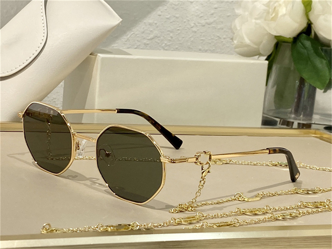 레트로 럭셔리 브랜드 디자이너 선글라스 여성용 여성용 선글라스 패션 멋진 체인 선글라스 uv400 보호 렌즈 미적 펑키 안경