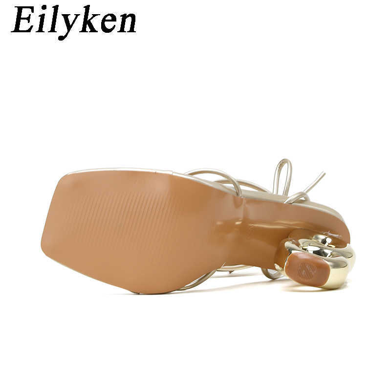 Sexy enkel kruisband sandalen vrouwen zomer banket mode open teen club stripper ontwerp fretwork hakken dames schoenen 230306