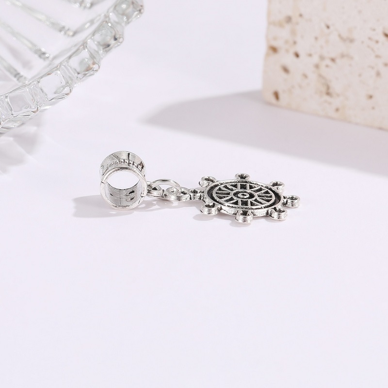 يناسب سوار Pandora Sterling الفضي سحر الدفة الفضية العتيقة سحر لسلسلة سحر الأفعى الأوروبية أزياء المجوهرات بالجملة