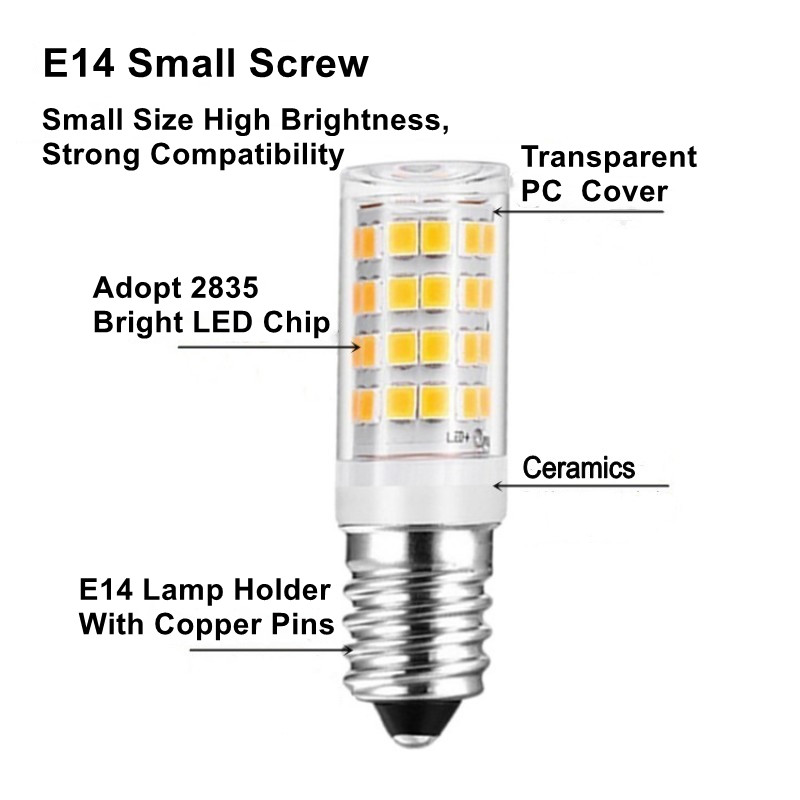 Mini E14 LED Lamp 5W 7W 9W AC 110V LED Corn Bulb SMD2835 360 Beam Angle Replace Halogen Chandelier Lights D3.5