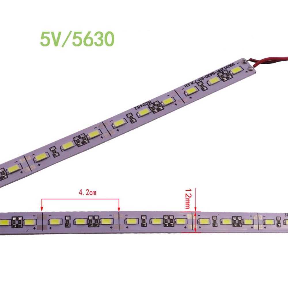 LED Strips DC5V LED Hard Rigid Bar Light 5630 5730 25cm 50cm 36 LED Hard Strip Shelf Showcase Battery USB Box Bar WHITE/WARM WHITE P230315