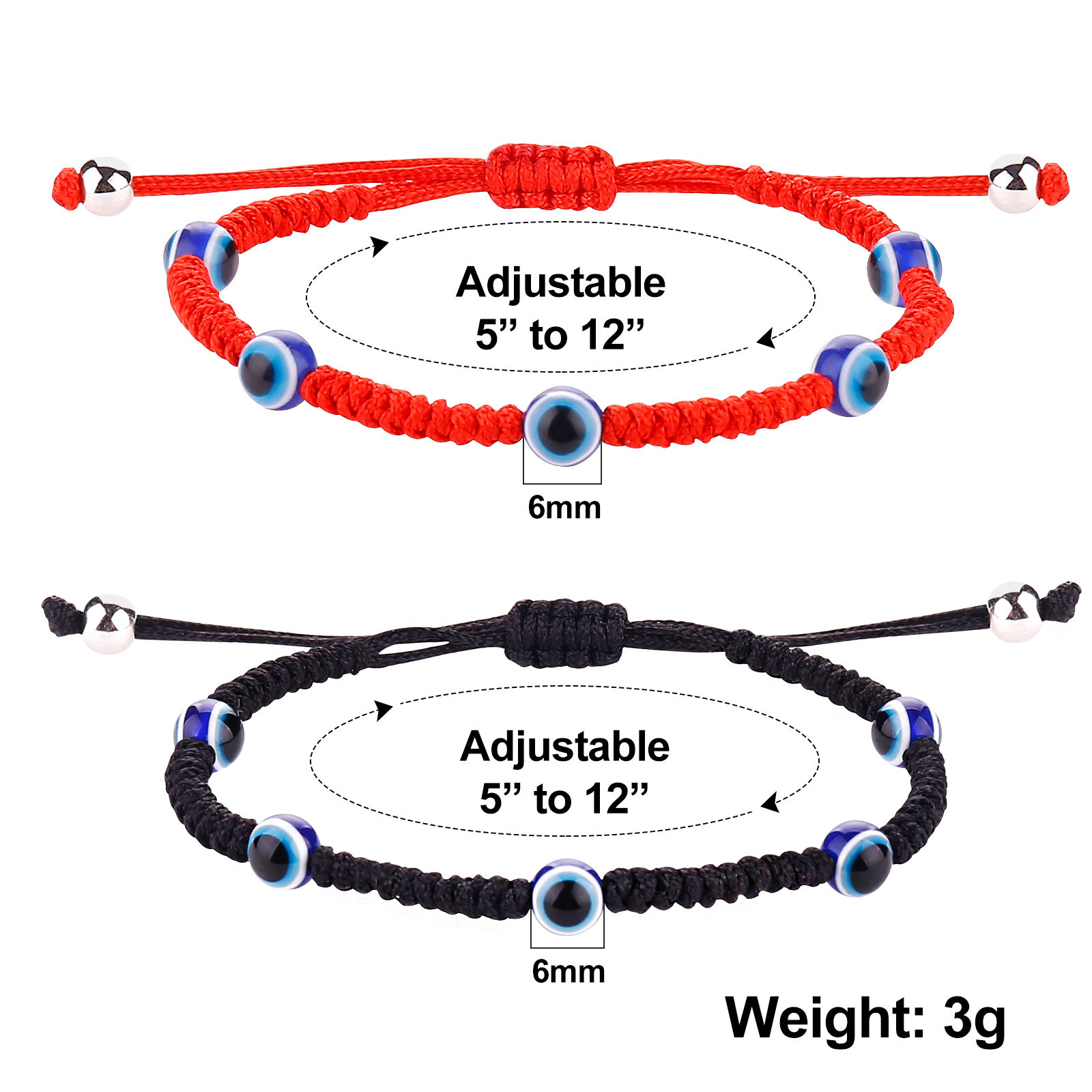 Turquia azul mal olho de olho de olho de pulseira mulher feita à mão preta corda vermelha de corda lucky olhos de sorteio de braceletes jóias de partido de partido de joalheria