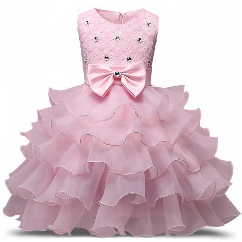 Robes de fille Robe d'été de fille de fleur enfants robes de gâteau à fleurs robe de soirée de mariage pour les filles enfants vêtements de princesse filles robes