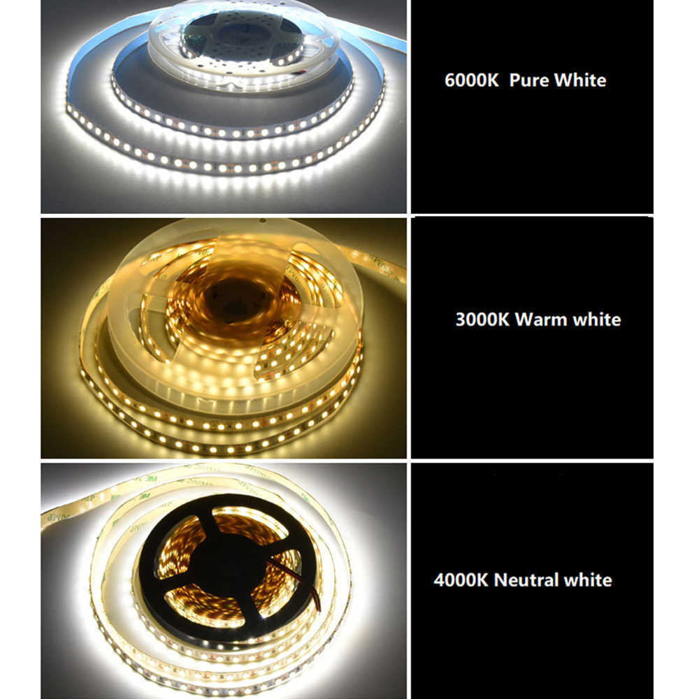 LED şeritler 5/10/20m LED şerit ışığı IC Diyot Bant PC TV SMD 2835 120/240LES/M 220V 230V 240V LED şerit dekorasyon bant ışığı Oda için P230315