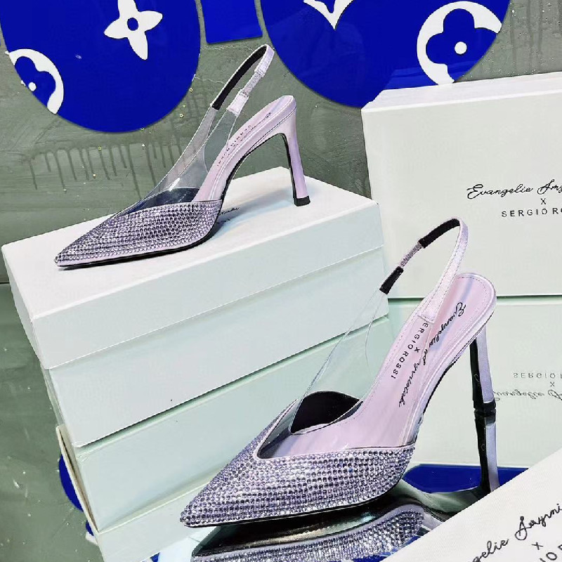 2023 디자이너 하이힐 샌들 여름 검투사 크리스탈 웨딩 슈즈 여성을위한 웨딩 신발
