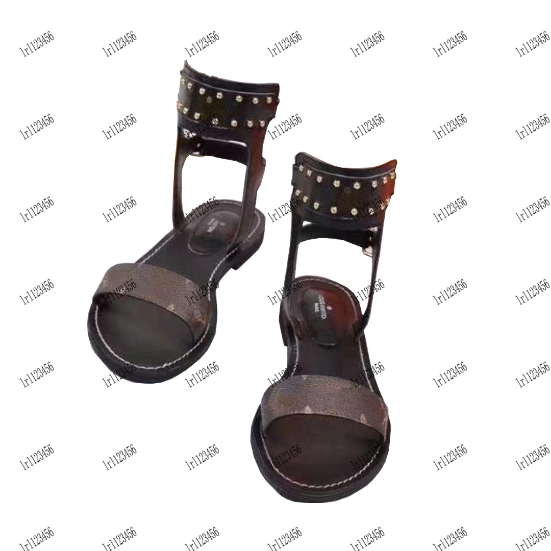 高級デザイナーの靴の女性の靴ハイトップサンダル高品質スリッパ夏フラットシューズ本革サンダルスライドビーチスリッパボックス無料船