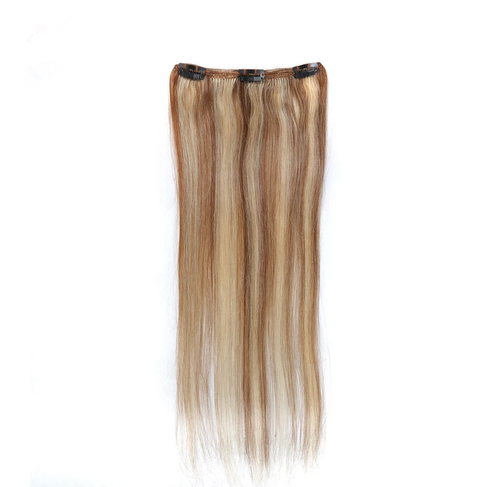 EuropeanAsh biondo naturale senza clip nell'estensione dei capelli donna bianca dritto pianoforte grigio 613 brasiliano 100% capelli remy umani di alta qualità 100 g / set