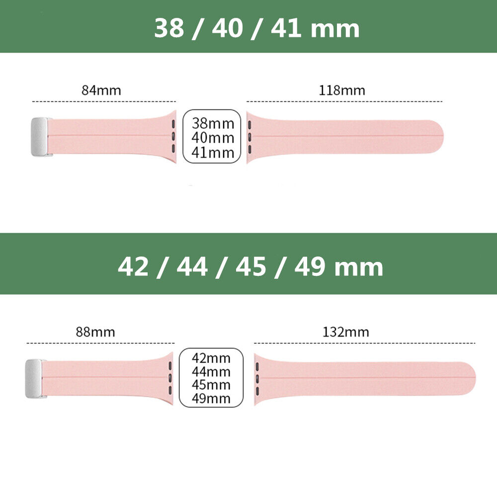 Bracelet pour Apple watch ultra bande 49mm 44mm 45mm 41mm 40mm 42mm 38mm 45mm Bracelet magnétique en Silicone iWatch série 8 se 7 6 5 3