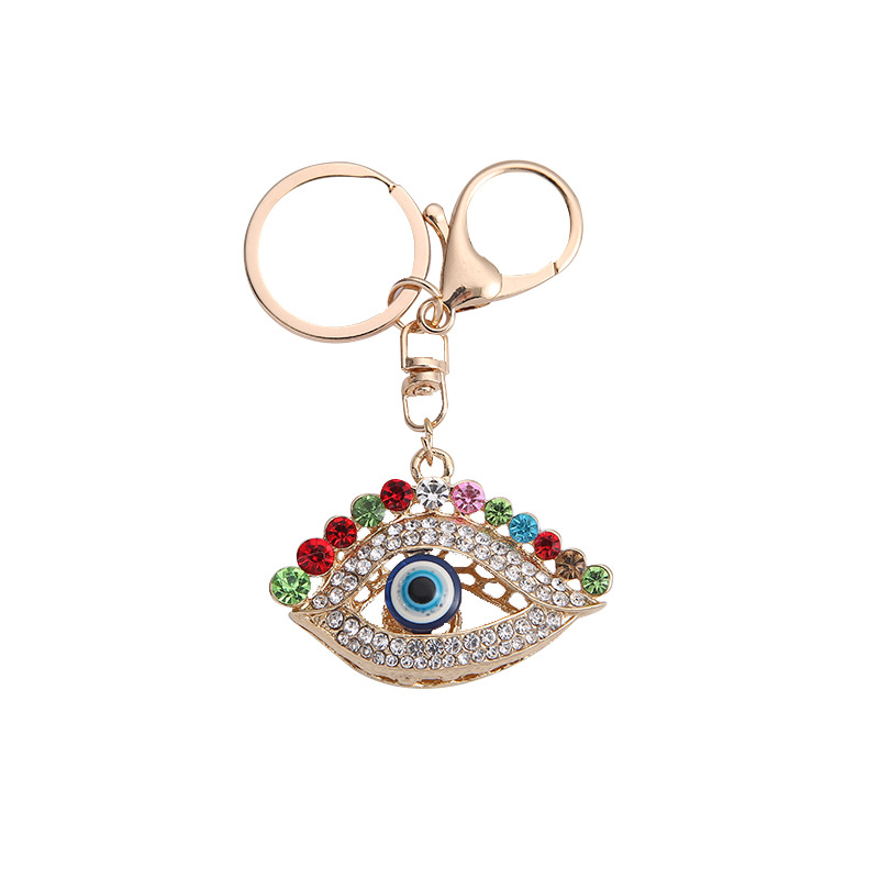 Kreatywny niebieskie oko cynk cynk diamentowy brelok moda Diabelski oko brekówki wisiorki biżuterii