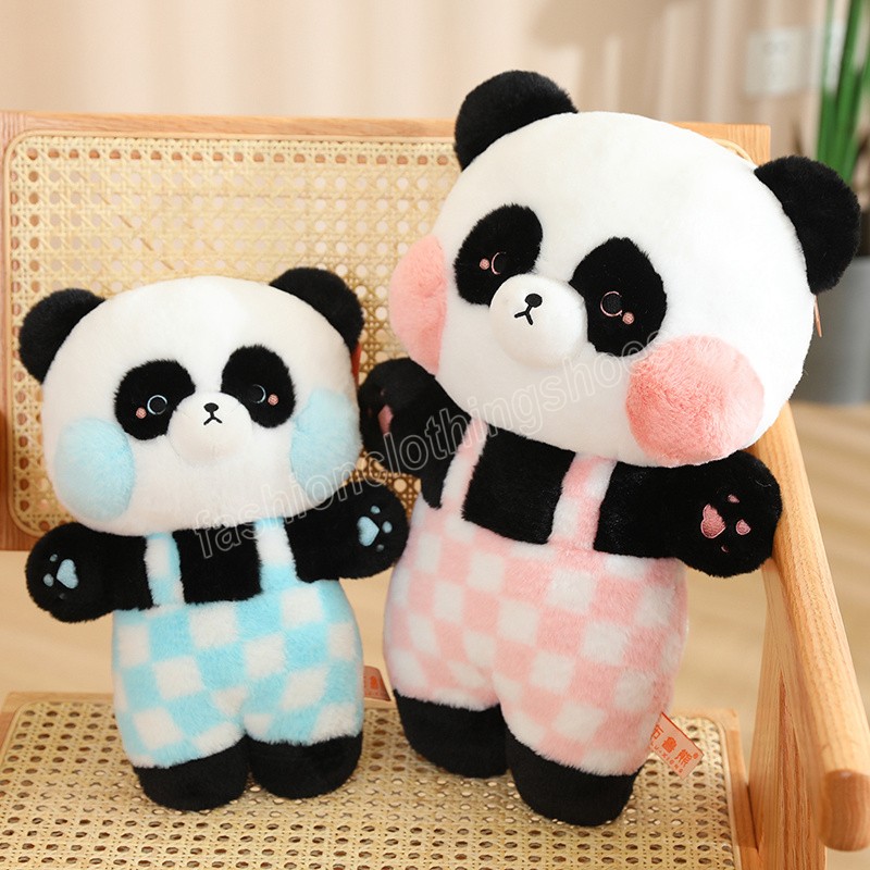Jouets en peluche Panda pour Couple, 30/40CM, Kawaii, oreiller en peluche, poupées d'animaux doux, cadeaux pour bébés filles