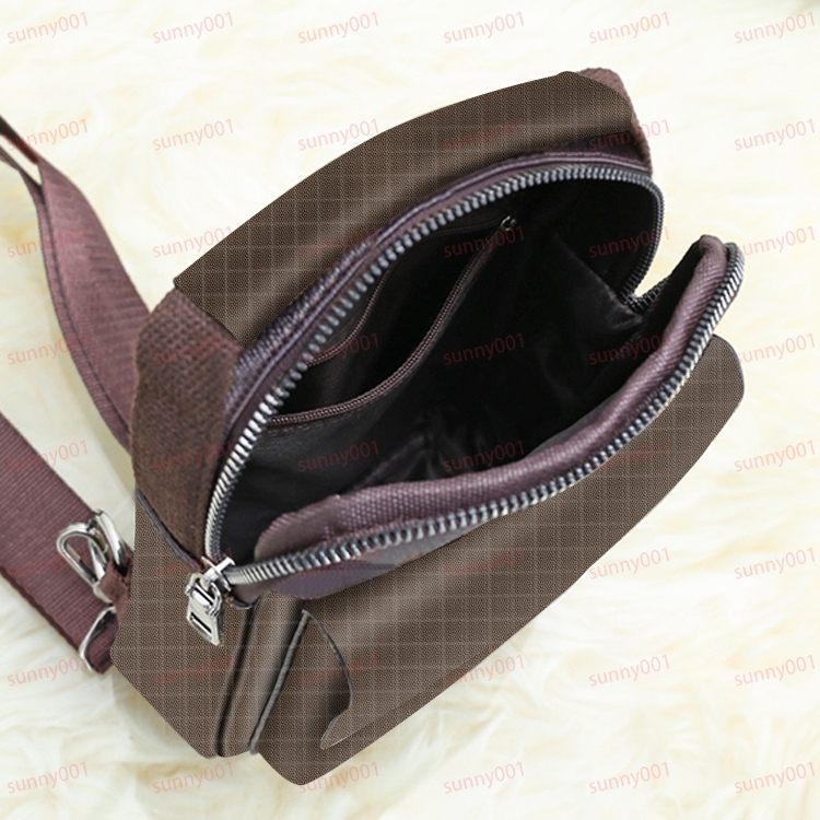 Sac de poitrine Portable à double usage, sacs de taille de luxe imprimés à grille, sac à dos Vintage de styliste, sac à bandoulière tailles 18x9x25cm
