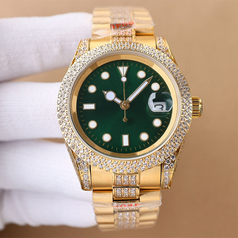 Diamond Watch Herenhorloge Volautomatisch mechanisch horloge Saffier roestvrijstalen band Meerdere kleuren beschikbaar Glanzend Polswat271M