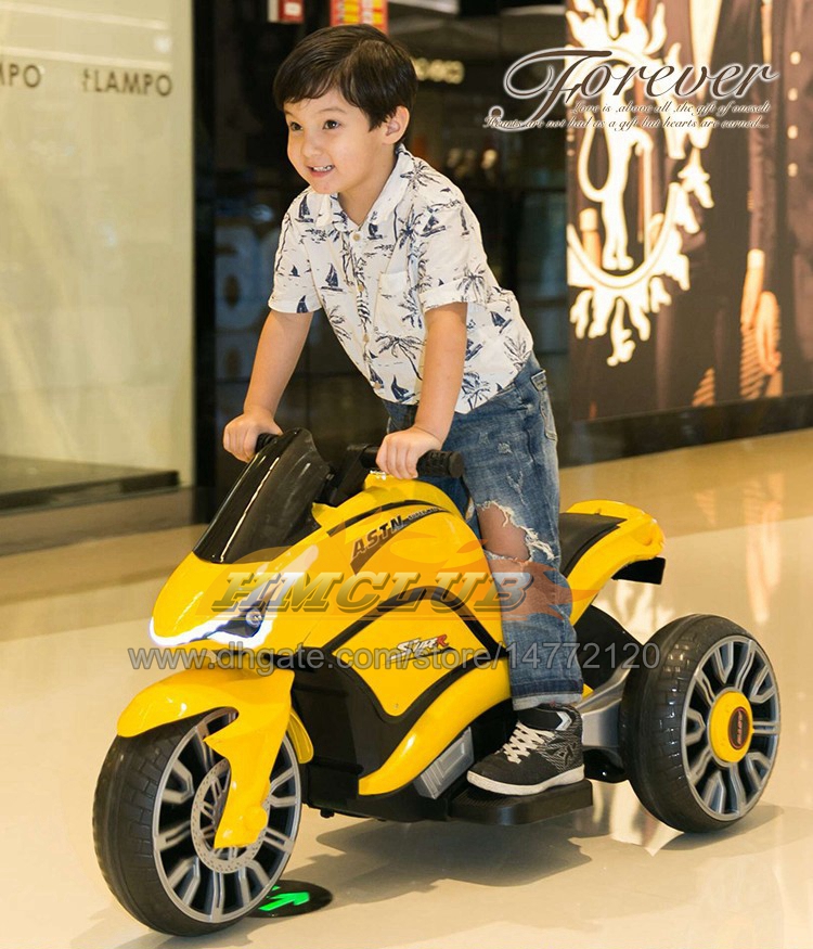 2023 La motocicletta elettrica bambini può sedersi sulle persone Baby Boy Girl Triciclo bambini Carica telecomando Batteria auto giocattolo Passeggino bambini Regali di compleanno bambini