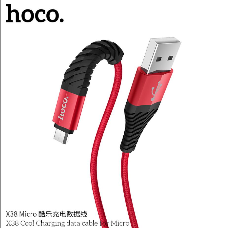 Hoco X38 Type-C Cables Micro USB Aluminy Aluminy Cable Fast Charging Cable للهاتف الذكي