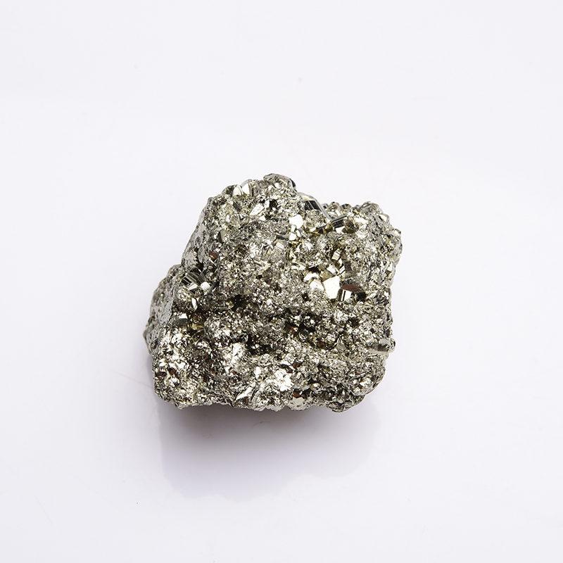 Natuurlijke pyriet ruwe stenen kwarts kristallen cluster gesteente mineraal monster ruwe woningdecoratie