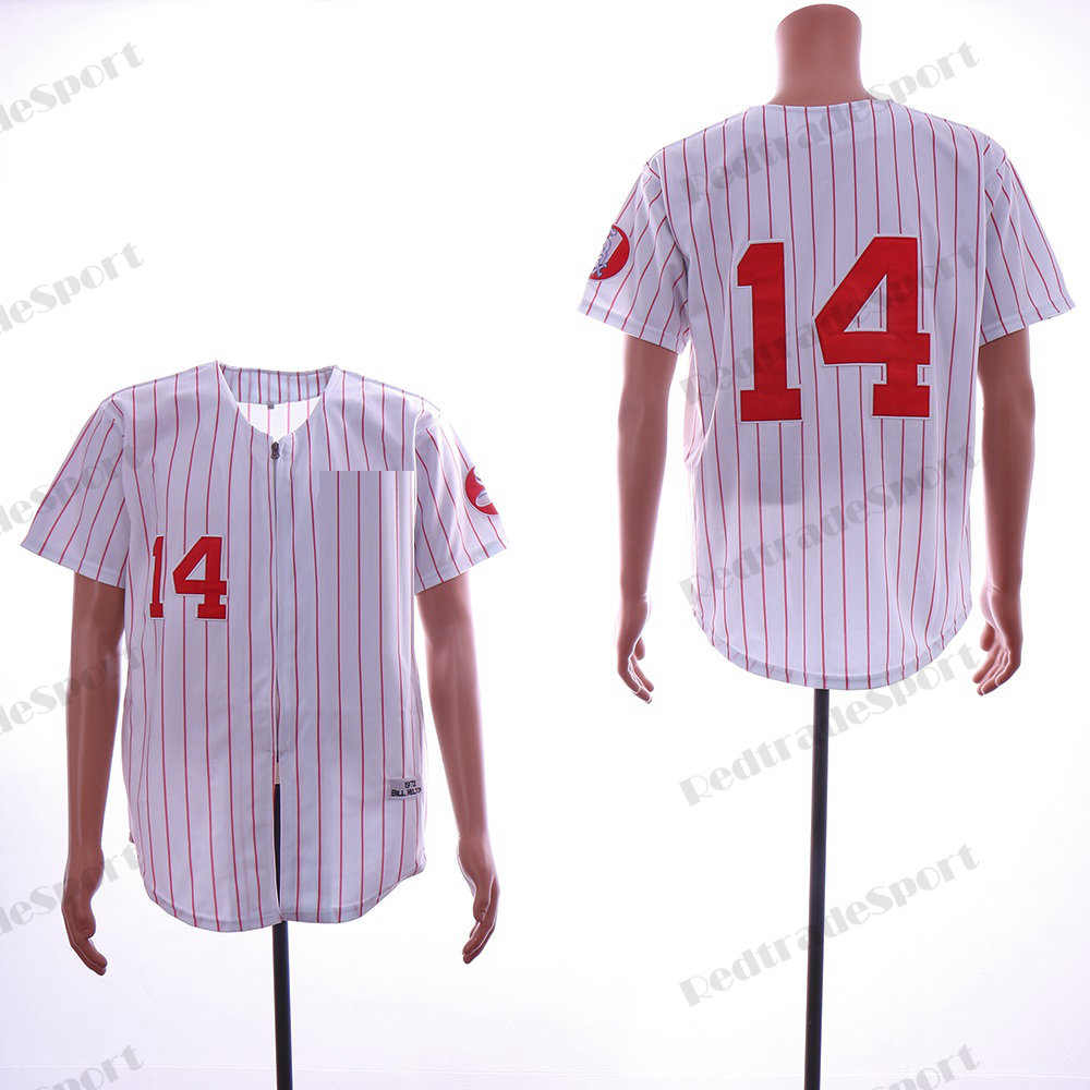 Herren 14 Bill Melton Baseball-Trikots, Jahrgang 1972, genähtes Jersey, grau-blau-schwarze Hemden