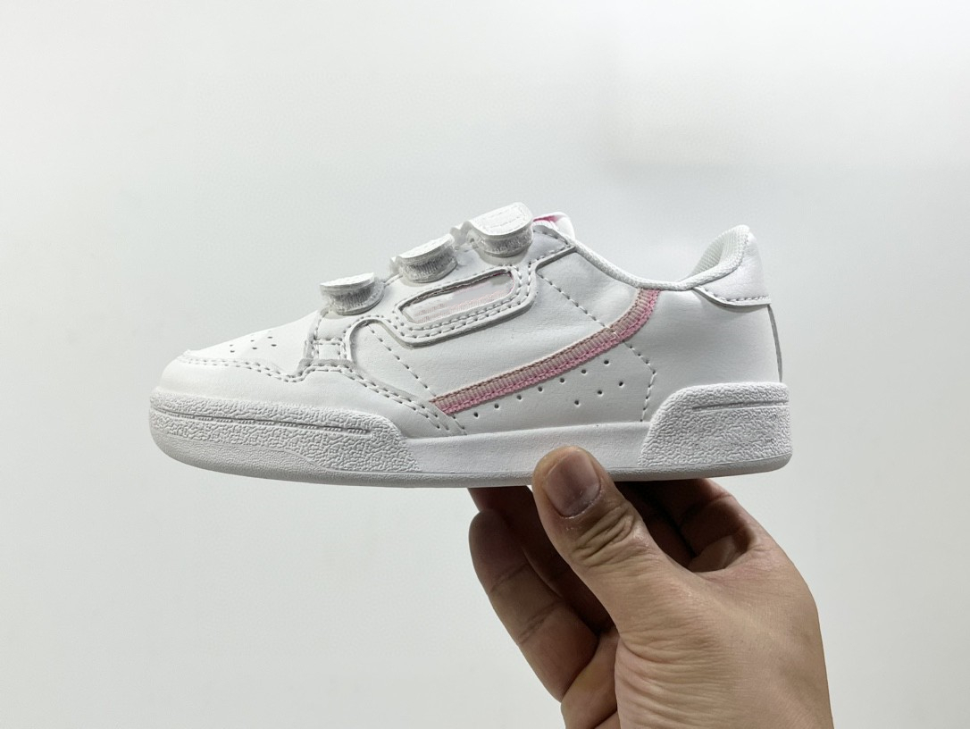 Infantil menino continental 80 sapatos casuais de couro white og core preto aero bege cinza rosa juventude de moda de moda tênis Eur size 26-37