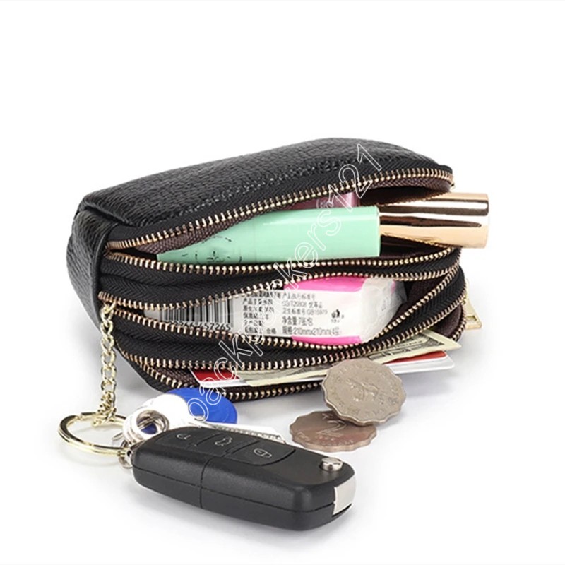 Women's Colored PU Leather Wallets Money Coin Bags Purse Soft Waterproof Large Capacity Handbag Card Toiletry Lipstick Organizer