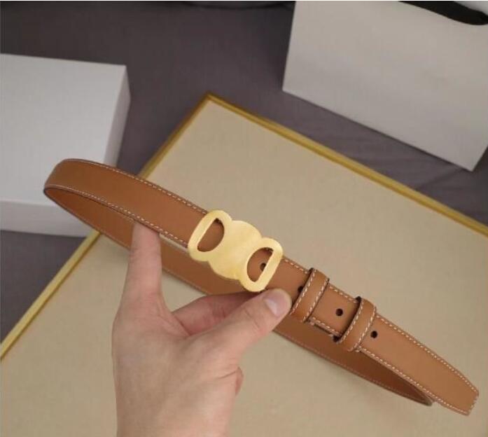 Gürtel für Damen aus echtem Leder, 2,5 cm breit, hochwertige Herren-Designergürtel mit S-Schnalle cnosme Damenbund Cintura Ceintu224V
