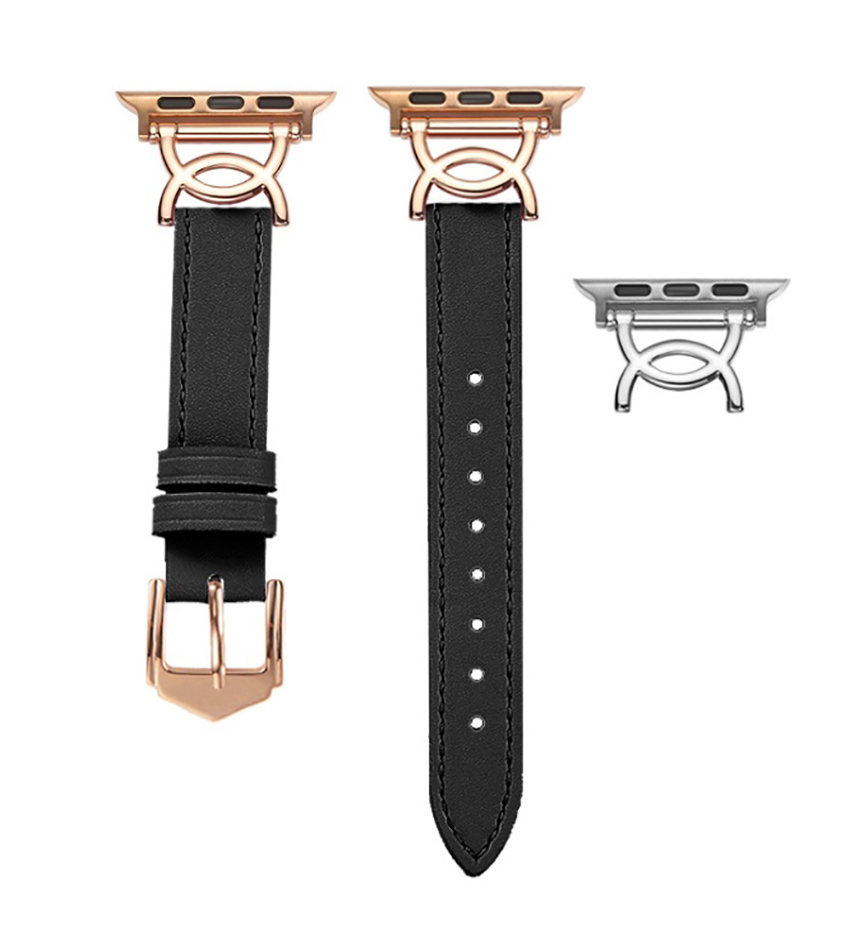 Дизайнерский стройный ремешок с тисненом рисунком для Apple Watch Band 45 мм 42 мм 38 мм 40 мм 44 мм Iwatch 3 4 5 7 41 мм полосы металлического разъема розовое золото
