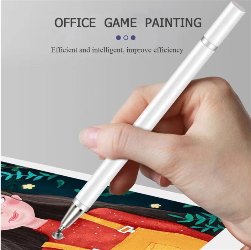 2 In 1 Stylus For Smartphone Tablet Thick Thin Drawing Capacitive Pencil Universal Android Mobile Screen Note Touch Pen