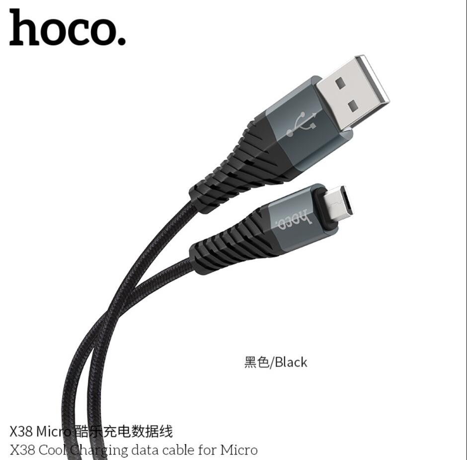 Hoco X38 Type-C Cables Micro USB Aluminy Aluminy Cable Fast Charging Cable للهاتف الذكي