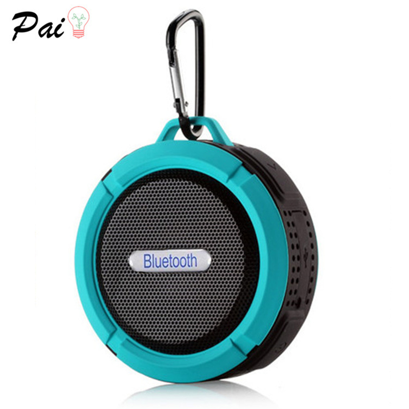 Bluetooth głośnik C6 Waterproof na zewnątrz Puchar ssący Mini głośnik Bluetooth SMAR CELEFEL SAMER SUBOOFOR MAŁY GŁOSOWANIE USB Bluetooth TF