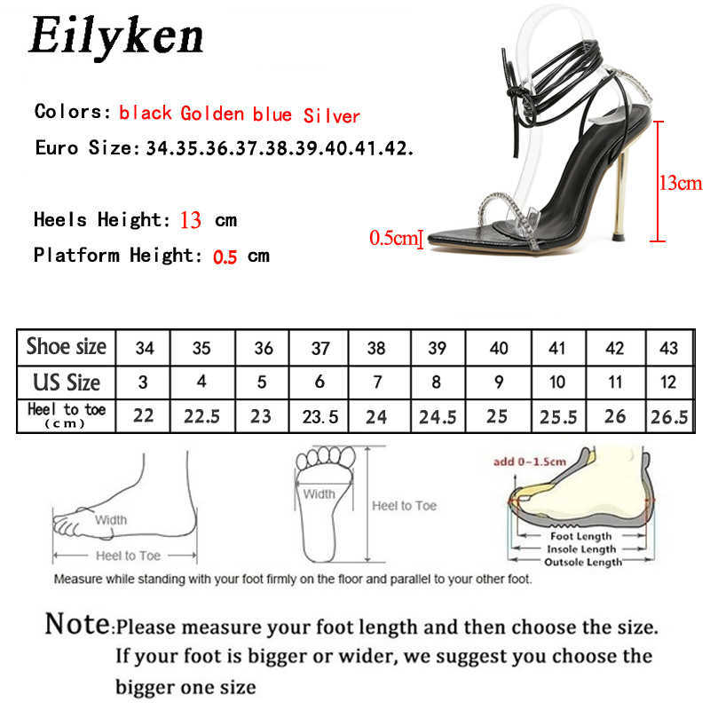 Sandales Elegant Stiletto Fashion Femmes Crystal PVC TOT Open TOE Transparent Cross Laceup Femme High Heels Chaussures 230320
