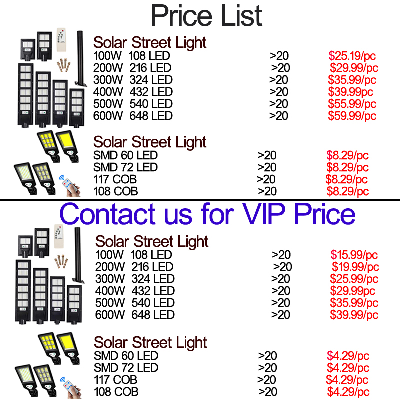 600W Solar Street Light Motion Sensor IP65 Luzes de inundação de segurança solar à prova d'amas